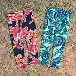 Lilly Pulitzer Girls Leggings Bundle. Size S(4-5)